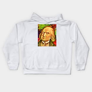 Jeremy Bentham Snow Portrait | Jeremy Bentham Artwork 15 Kids Hoodie